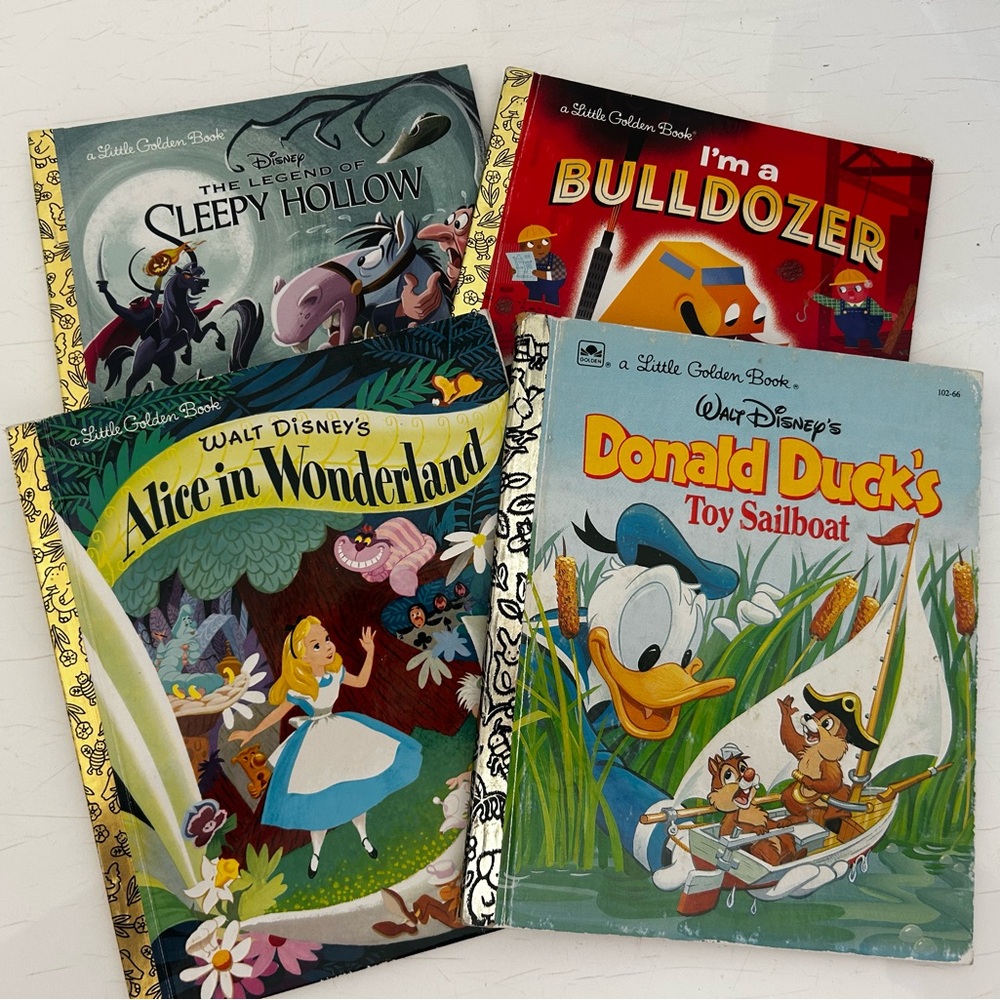 4 Little Golden Books Collection Set